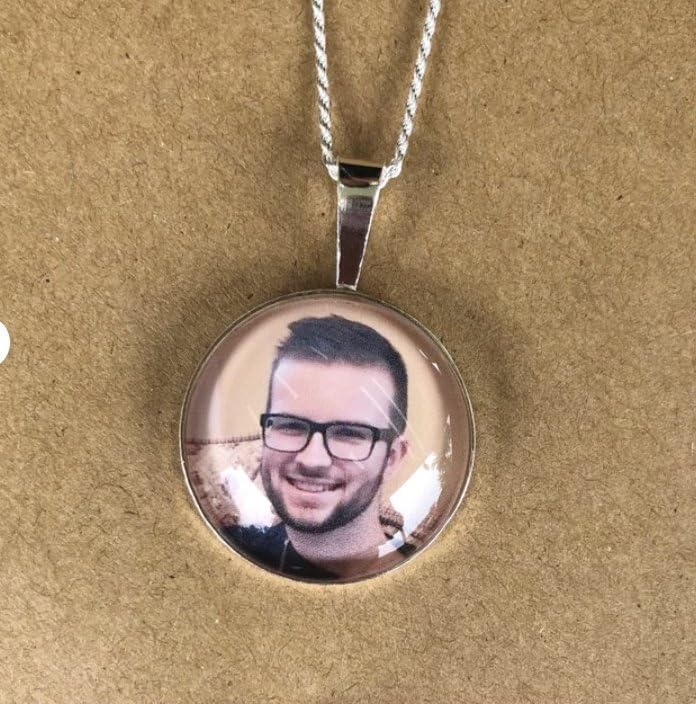 925 Sterling Silver Custom Photo Necklace – Upload Your Image Personalized Picture Charm In Memory Jewelry with Optional Engraving