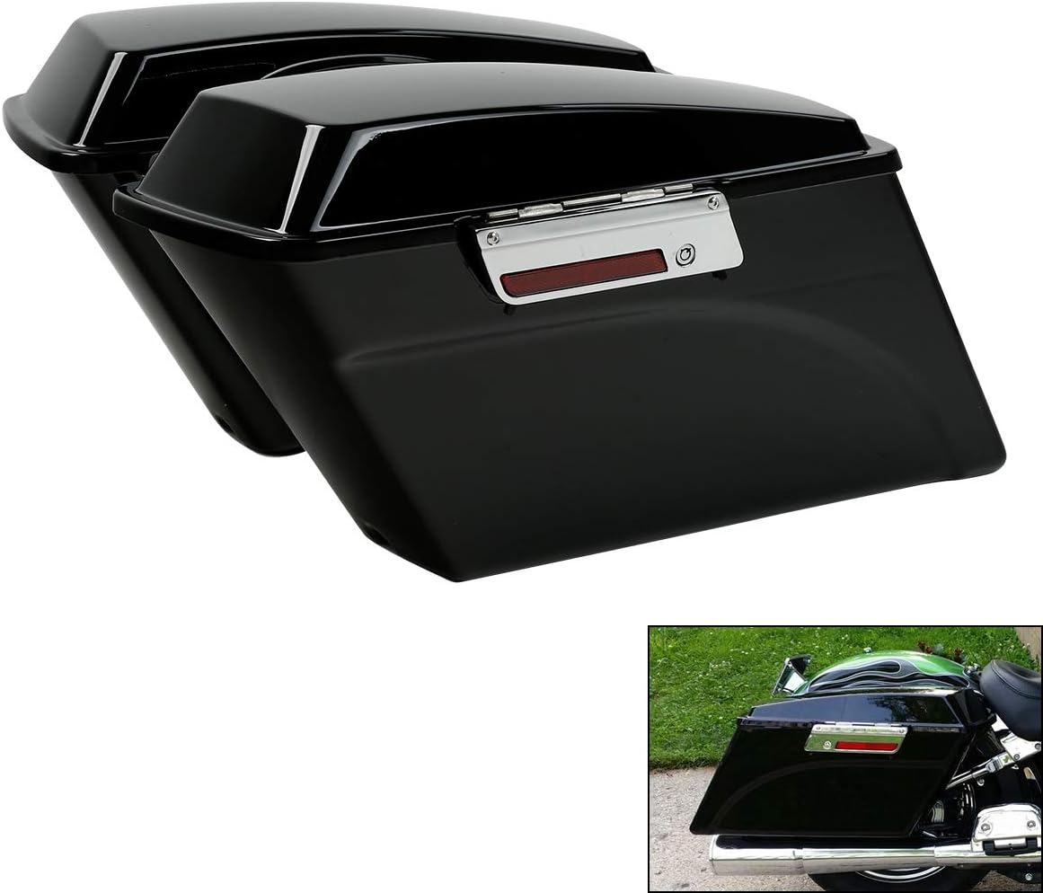 TCMT Bolsa rígida para alforjas y forros de alfombra para Harley HD Touring CVO Road Glide Road King Street Glide Electra Glide Ultra Classic