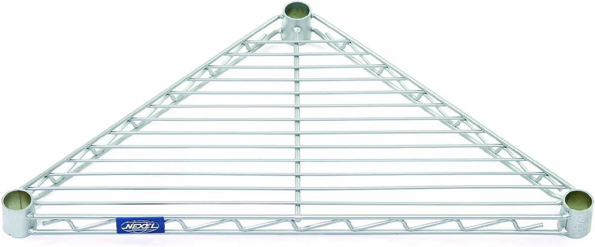 Global Industrial Estante esquinero, cromo, 32″ W x 24″ D