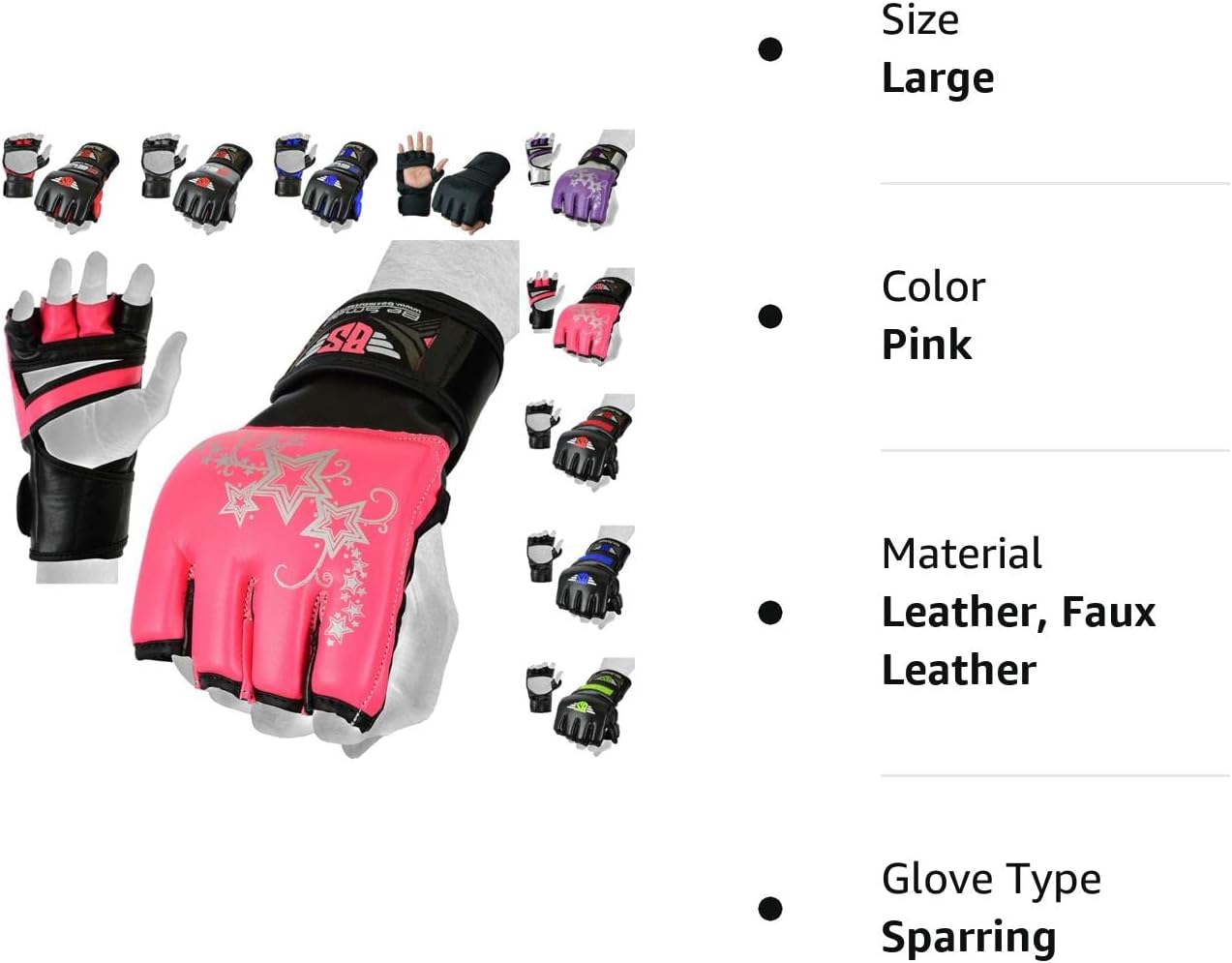 Guantes de MMA, guantes de kickboxing UFC, guantes de entrenamiento de MMA, equipo de entrenamiento de artes marciales mixtas, guantes de
