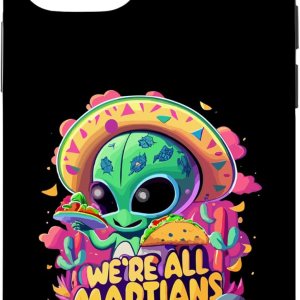 Camisetas para iPhone 1212 Pro Alien Taco Funda marciana mexicana Camisetas para iPhone 1212 Pro Alien Taco Funda marciana mexicana