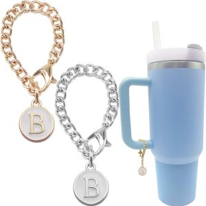 Stanley Cup – 2 piezas de accesorios de letras con nombre de identificación inicial con mango personalizado para vaso Stanley Stanley Cup – 2 piezas de accesorios de letras con nombre de identificación inicial con mango personalizado para vaso Stanley