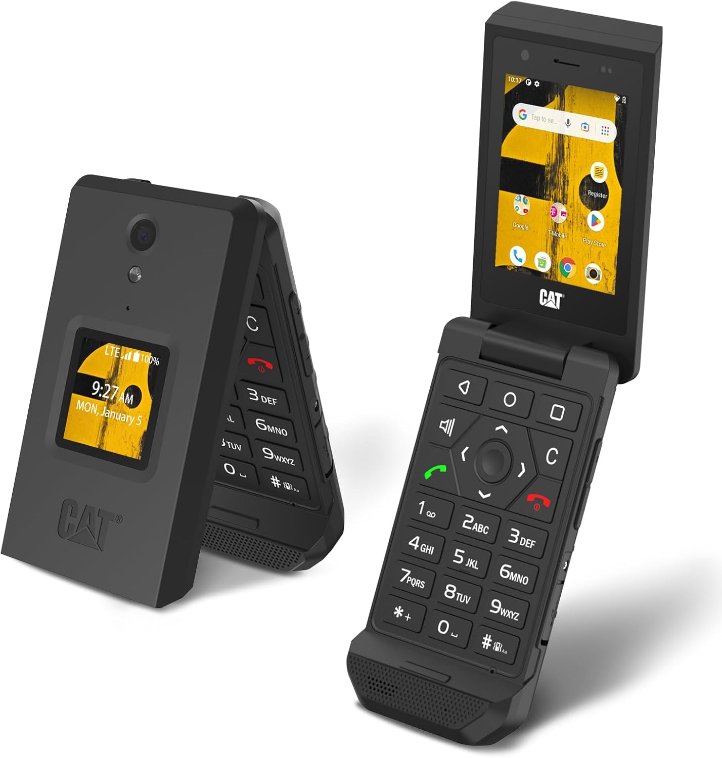 CAT S22 – Teléfono con tapa resistente (16 GB) 2.8 pulgadas, pantalla táctil, teléfono celular inteligente Android 11, IP68 resistente al agua, 4G
