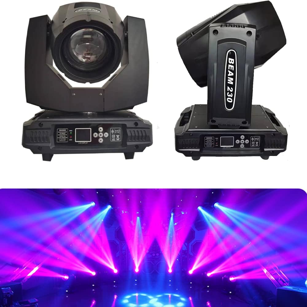 2 unidadeslotes haz 7r 230 W etapa luz cabeza móvil DMX luz efecto máquina arco iris DJ bar fiesta boda discoteca