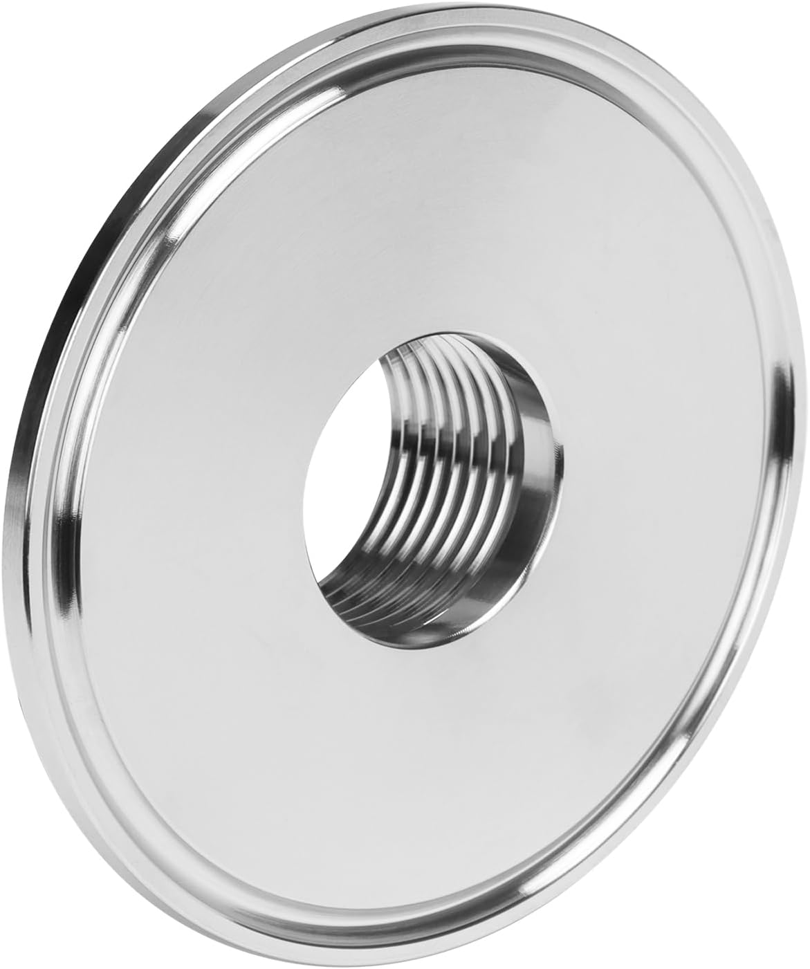 DERNORD Tri abrazadera sanitaria de 3 pulgadas a trío hembra NPT de 1 pulgada (1 pulgada NPT hembra (3 pulgadas Tri-abrazadera))