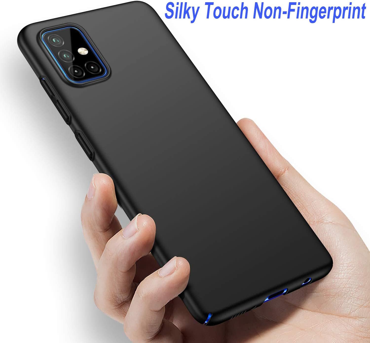 Zhuoopinn Funda protectora delgada para Samsung Galaxy A51 5G, protección contra arañazos, deslizamiento, caída, huellas dactilares, mate, para