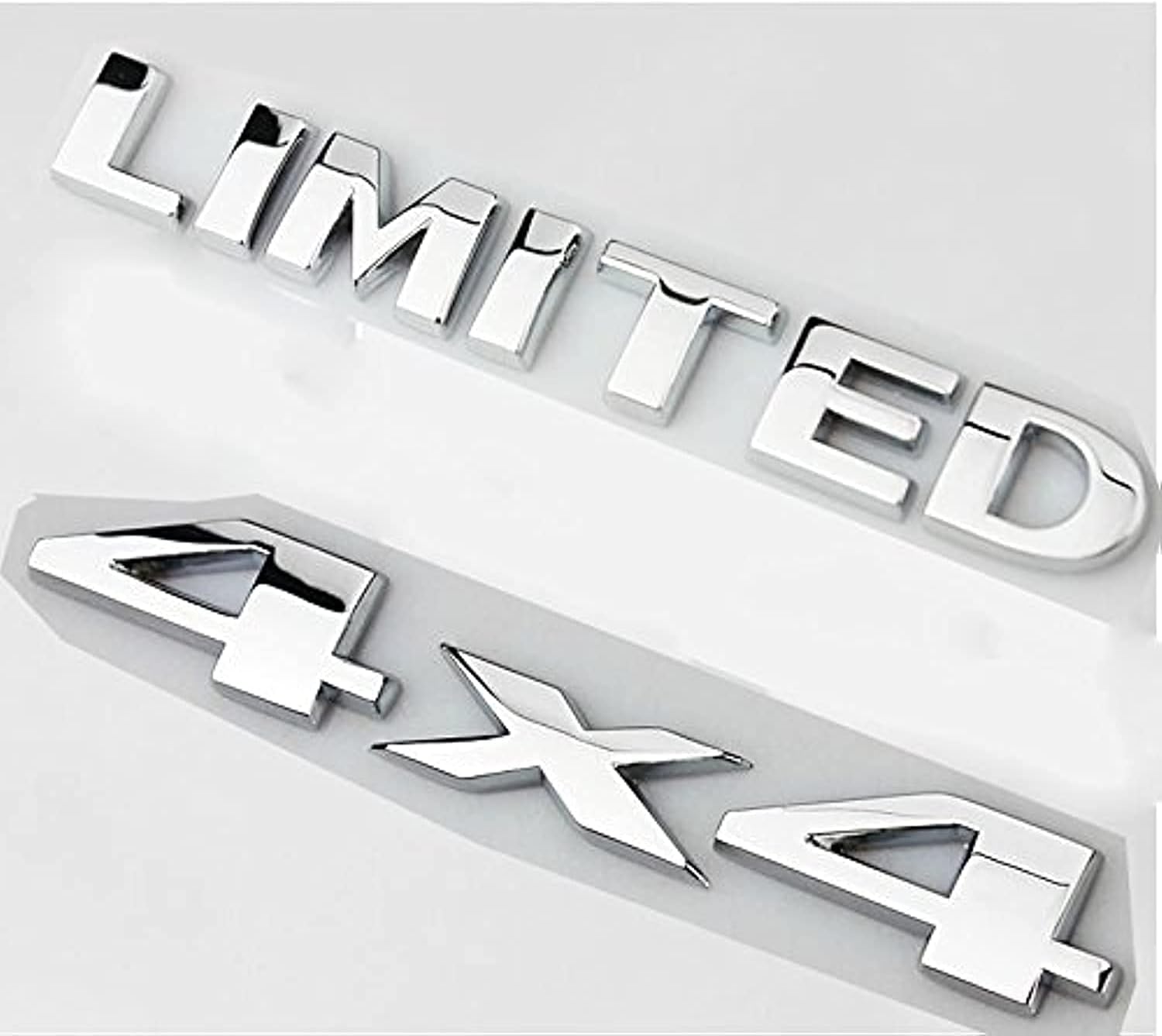 2 unidades (1 juego) Auto Tuning 4 X 4 Logo 3D Calcomanía Emblema Logo Pegatina Placa de Identificación Libertad + Puerta Limitada de Capucha de