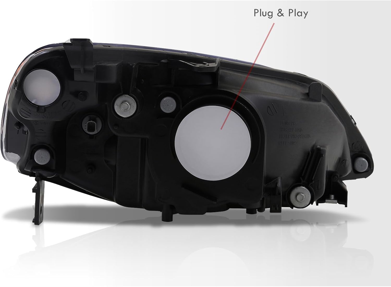 AJP Distributors JDM faros delanteros lámpara parachoques conducción par LH+RH compatiblereemplazo para Civic 2 puertas Coupé 4 puertas sedán DX LX