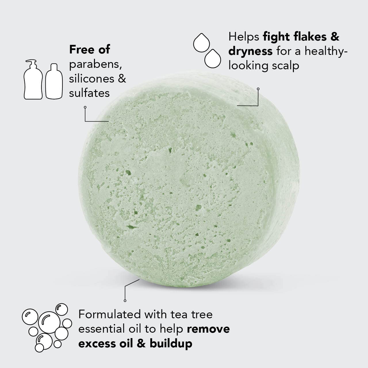 Kitsch Barra de champú de árbol de té y menta y barra de acondicionador púrpura para cabello rubio con descuento