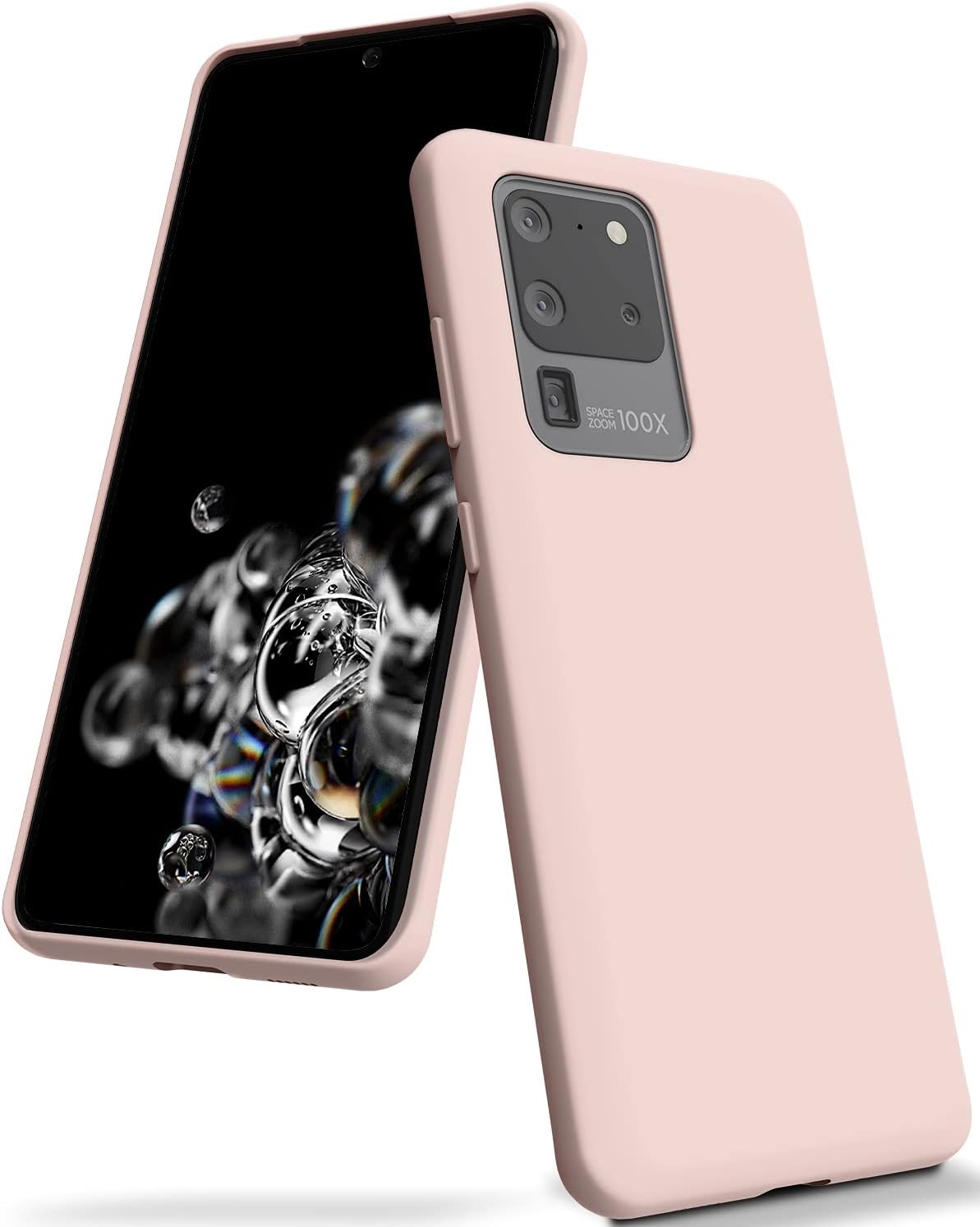 GOOSPERY Funda de silicona líquida para Galaxy S20 Ultra (2020), suave al tacto, protección de cuerpo completo, a prueba de golpes, con forro de