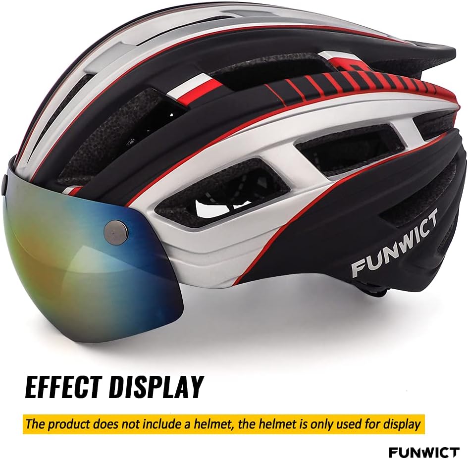 Gafas magnéticas para casco de bicicleta, quitablesdesmontables viseras para el casco de bicicleta de ciclismo FW001
