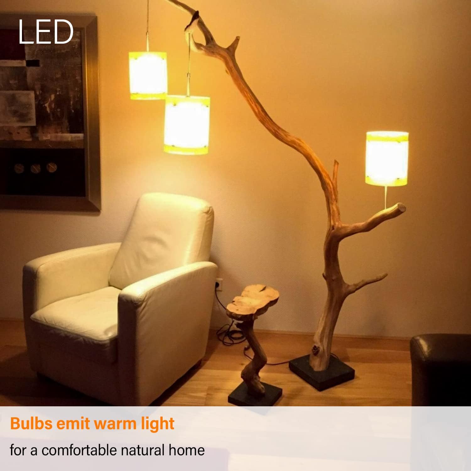 Bombillas LED equivalentes a 15-25 W, regulables, blanco suave de 2700 K, base media E26, bombillas LED de bajo vatio, 2 W, 200 lm, A15 esmerilado,