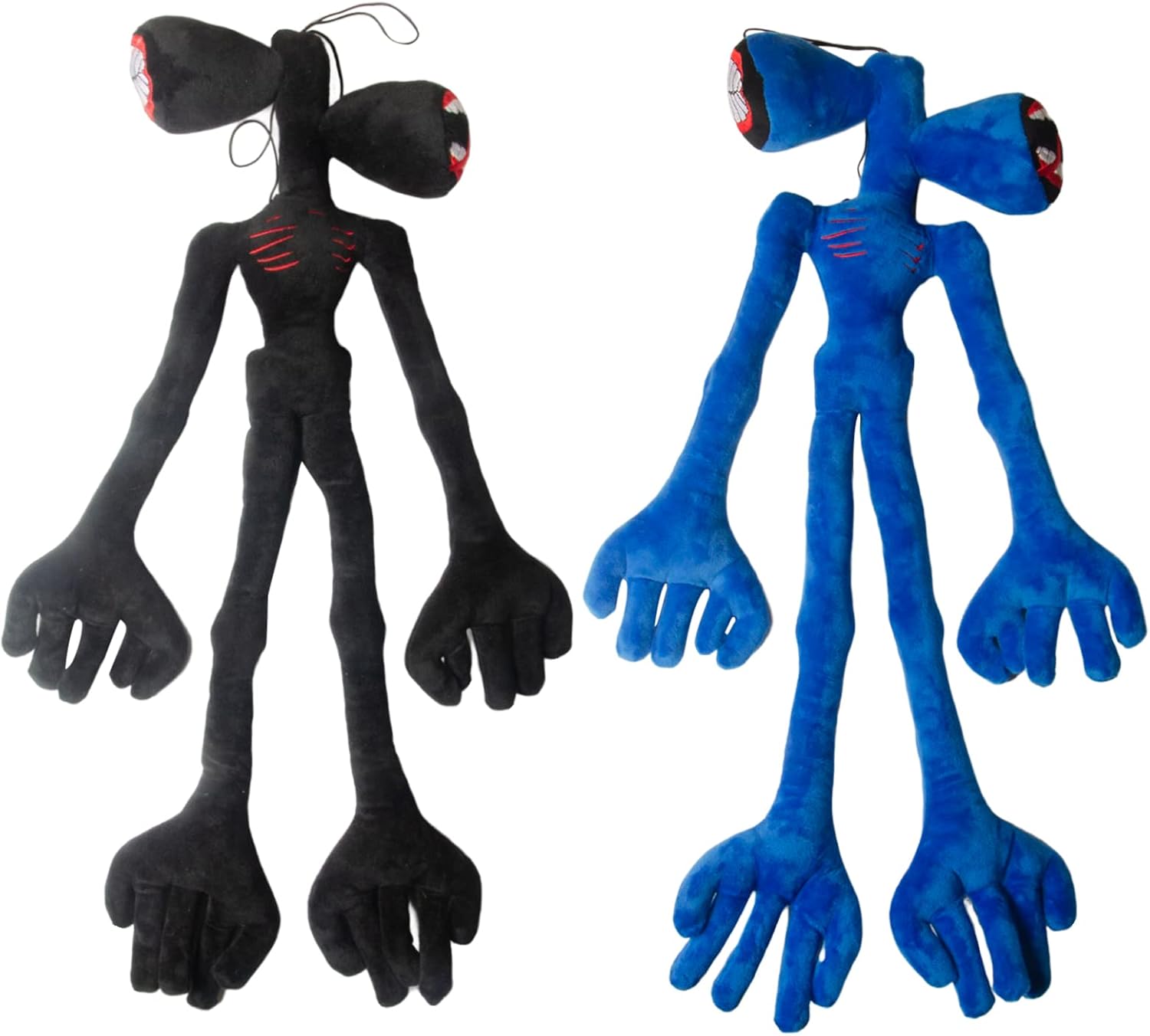 Zhaowenjing 2 piezas de peluche de doble cabeza 21.5 pulgadas juguetes de peluche de terror para niños, juguetes de regalo de cumpleaños, muñecas de