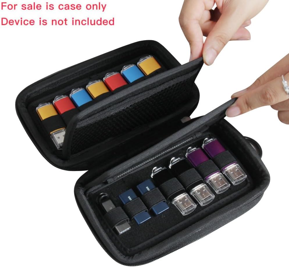 Hermitshell Portátil impermeable a prueba de golpes accesorios electrónicos organizador caso para 14 USB Flash Drive+12 tarjeta de memoria SD +USB