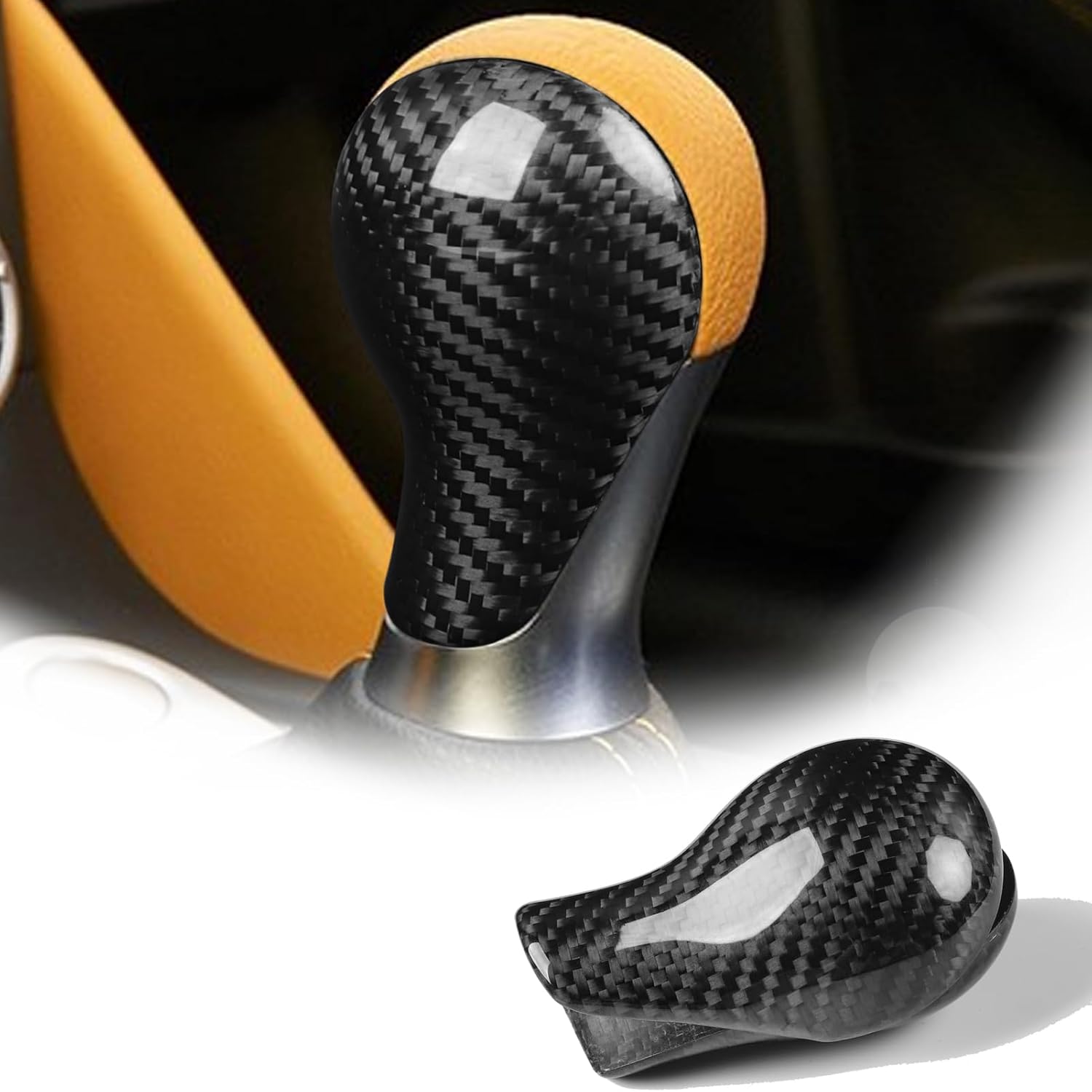 Cubierta de fibra de carbono mejorada compatible con Nissan 370Z 2009-2018, 2 piezas
