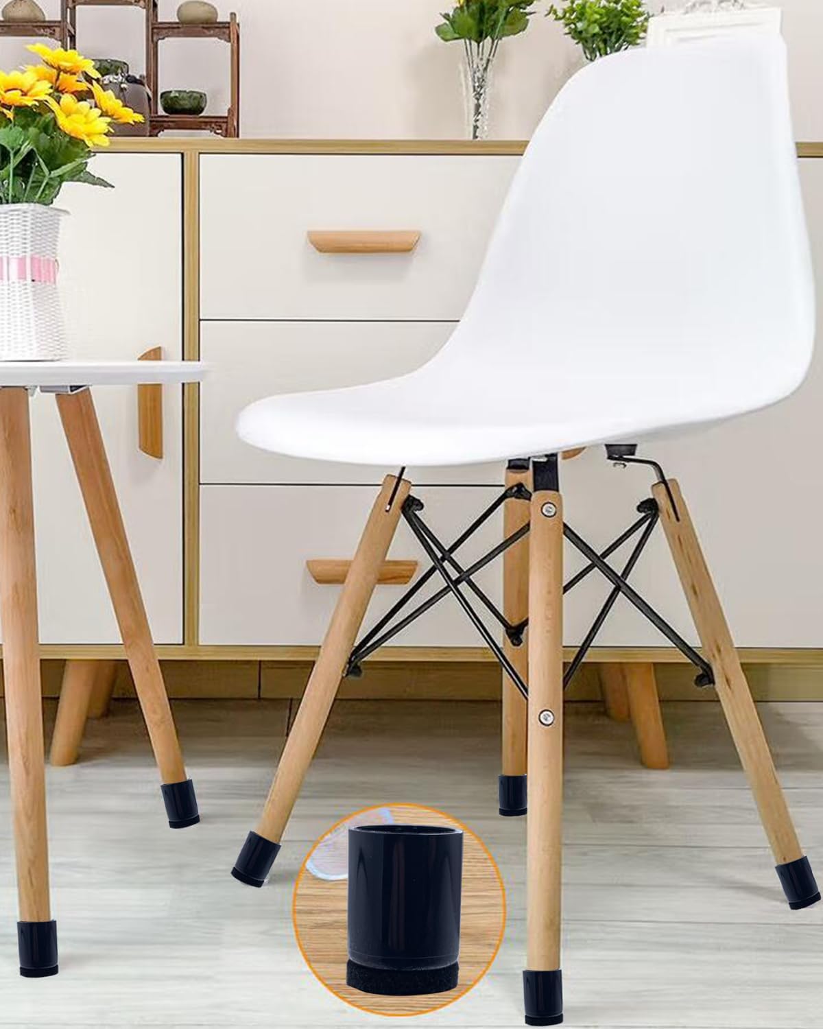 Protectores de suelo para patas de silla con fieltro, fundas para patas de silla, almohadillas de fieltro para muebles, protectores de suelo para