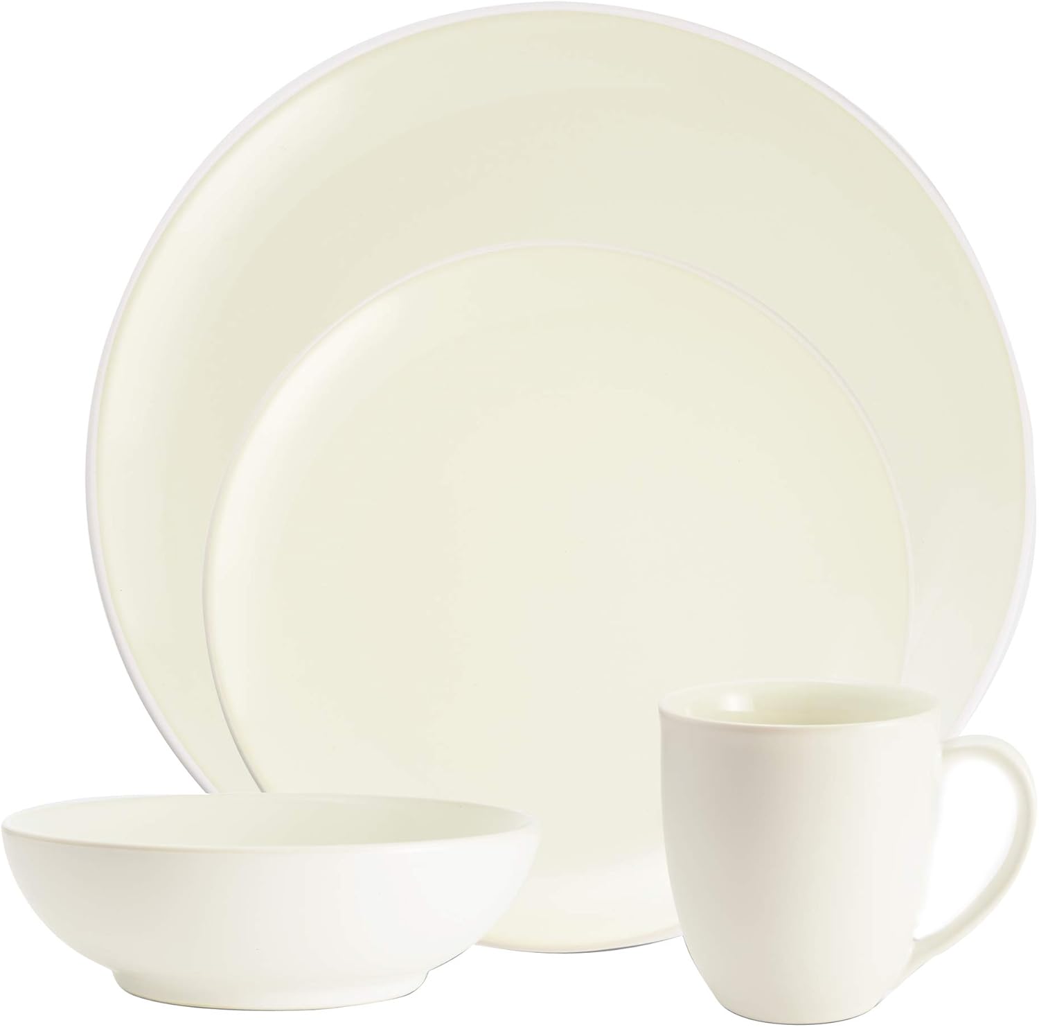 Noritake White Colorwave – Juego de 4 piezas Coupe