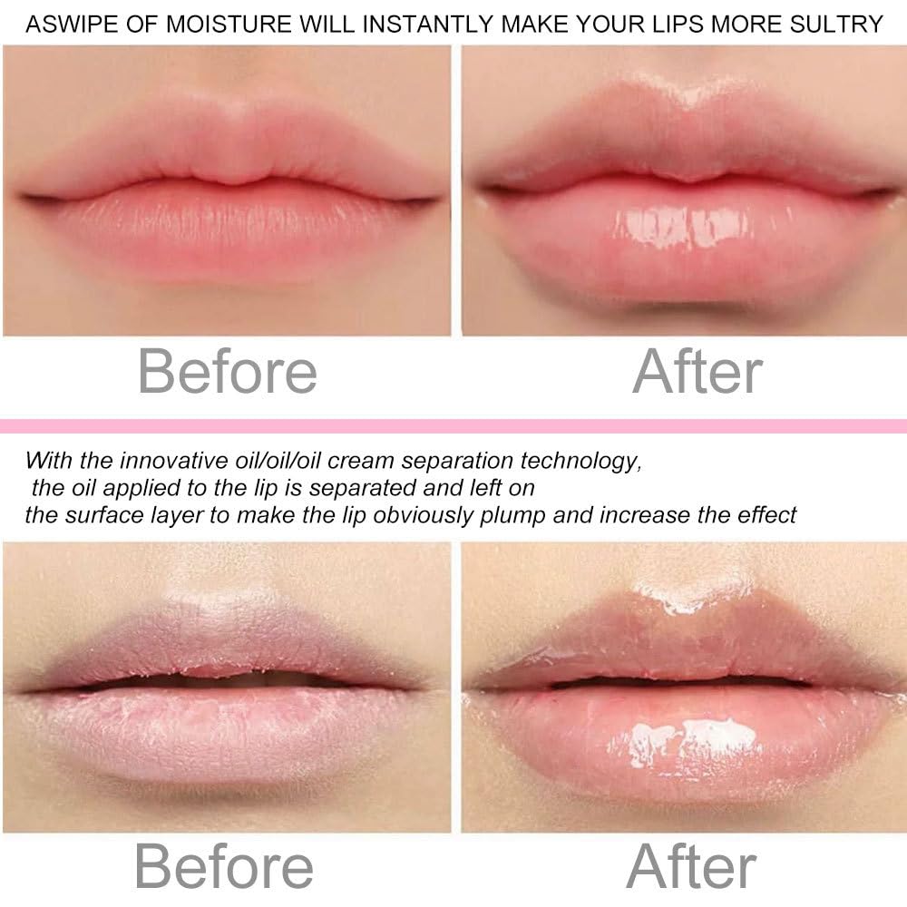 Bálsamo labial hidratante de color aceite para labios Cuidado de labios Brillo labial transparente Brillo labial brillante brillo labial