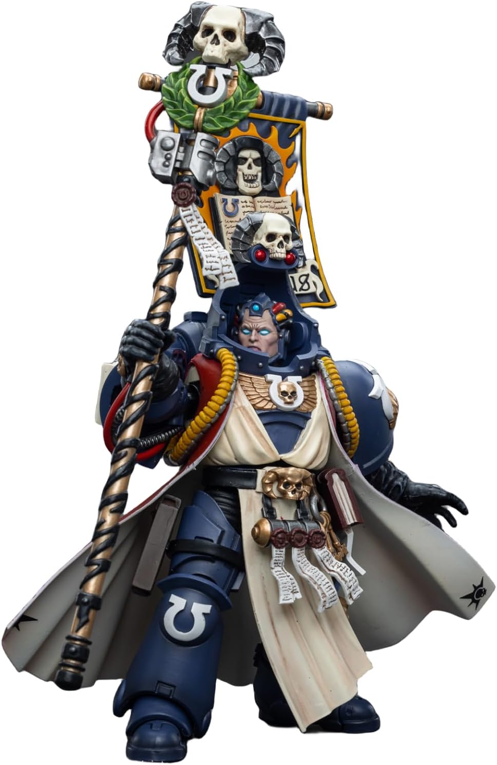 HiPlay JoyToy Warhammer 40K Figura coleccionable Ultramarines Chief Librarian Tigurius Figura de acción a escala 118 JT6885 (Tigurius)