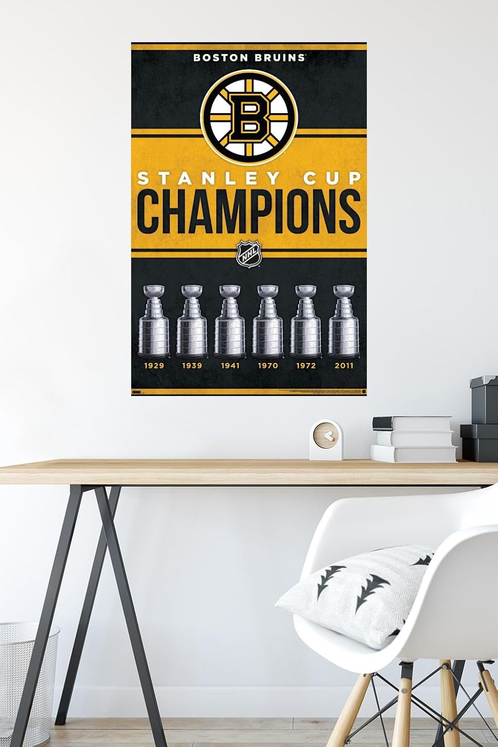 Trends International Póster de pared de los Boston Bruins de la NHL – Champions 23