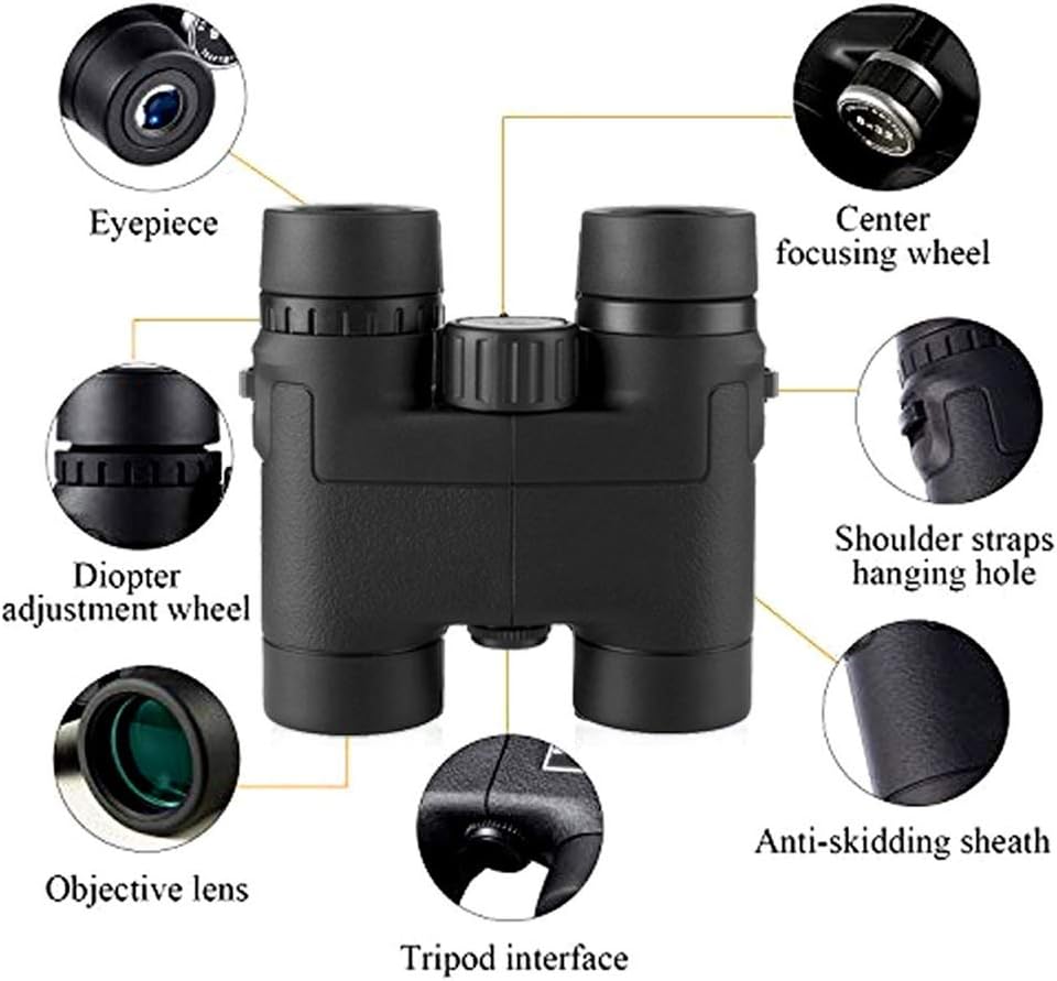 Original Binoculars 8×32 Telescope HD Telescopio BAK4 Prism Roof Prism Fully Multi-Coated