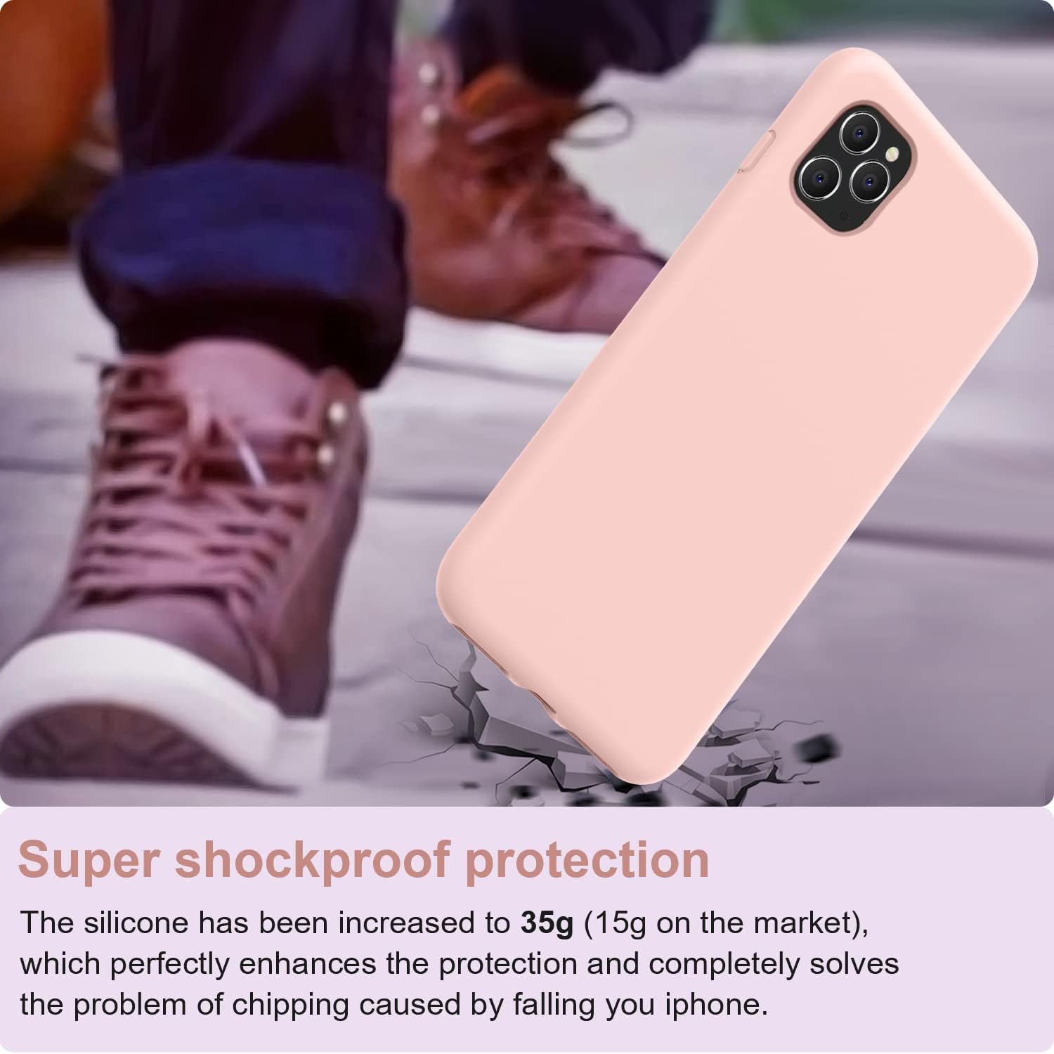 Vooii – Funda de silicona para iPhone 6.5 pulgadas