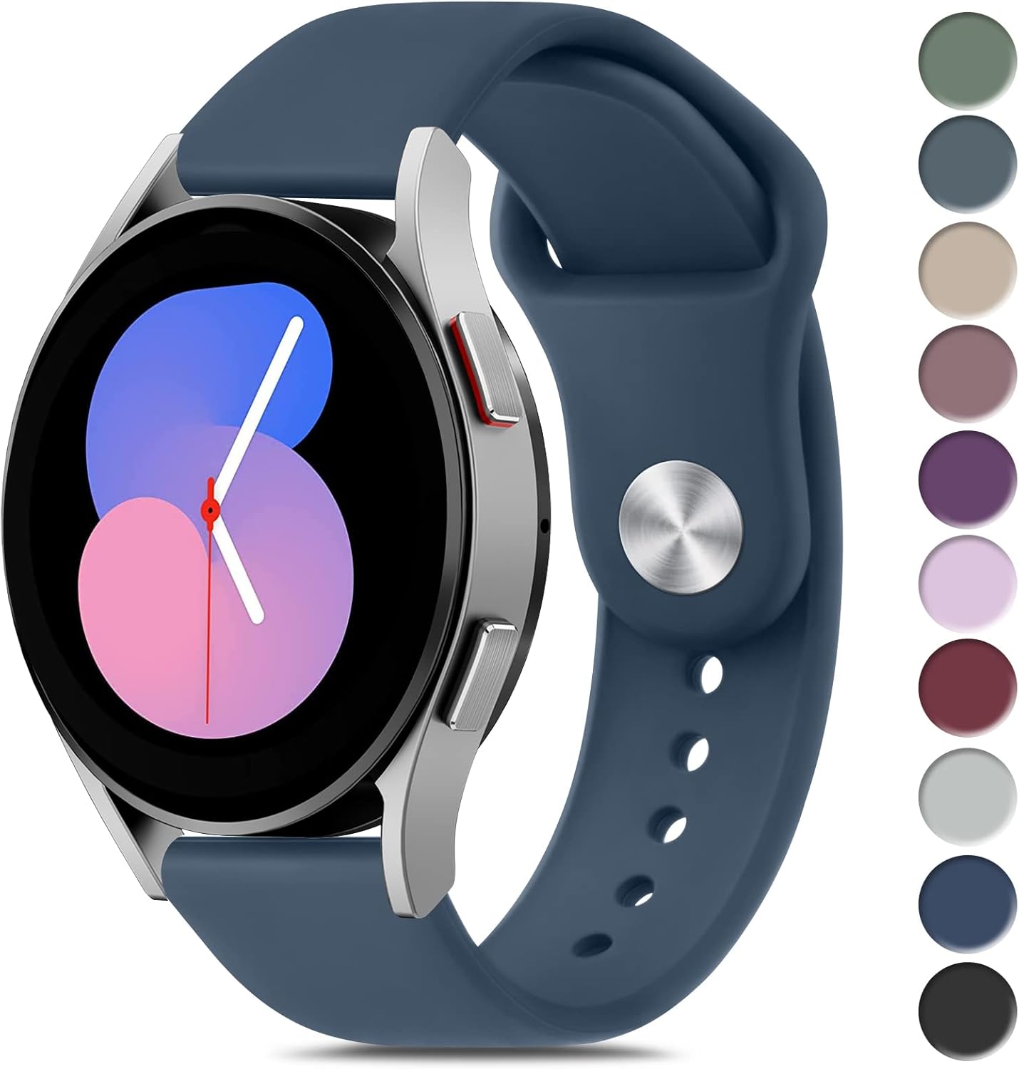 Correas compatibles con Samsung Galaxy Watch 5 Band 1.575 in 1.732 in, Galaxy Watch 5 Pro Band 1.772 in 0.787 in correa deportiva de repuesto de