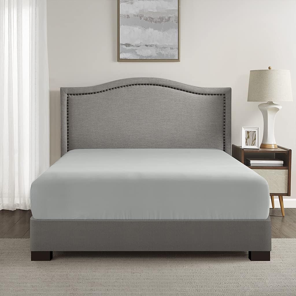 Comfort Spaces – Sábana bajera Coolmax supersuave y resistente a la decoloración que absorbe la humedad con elásticos alrededor que se adapta a