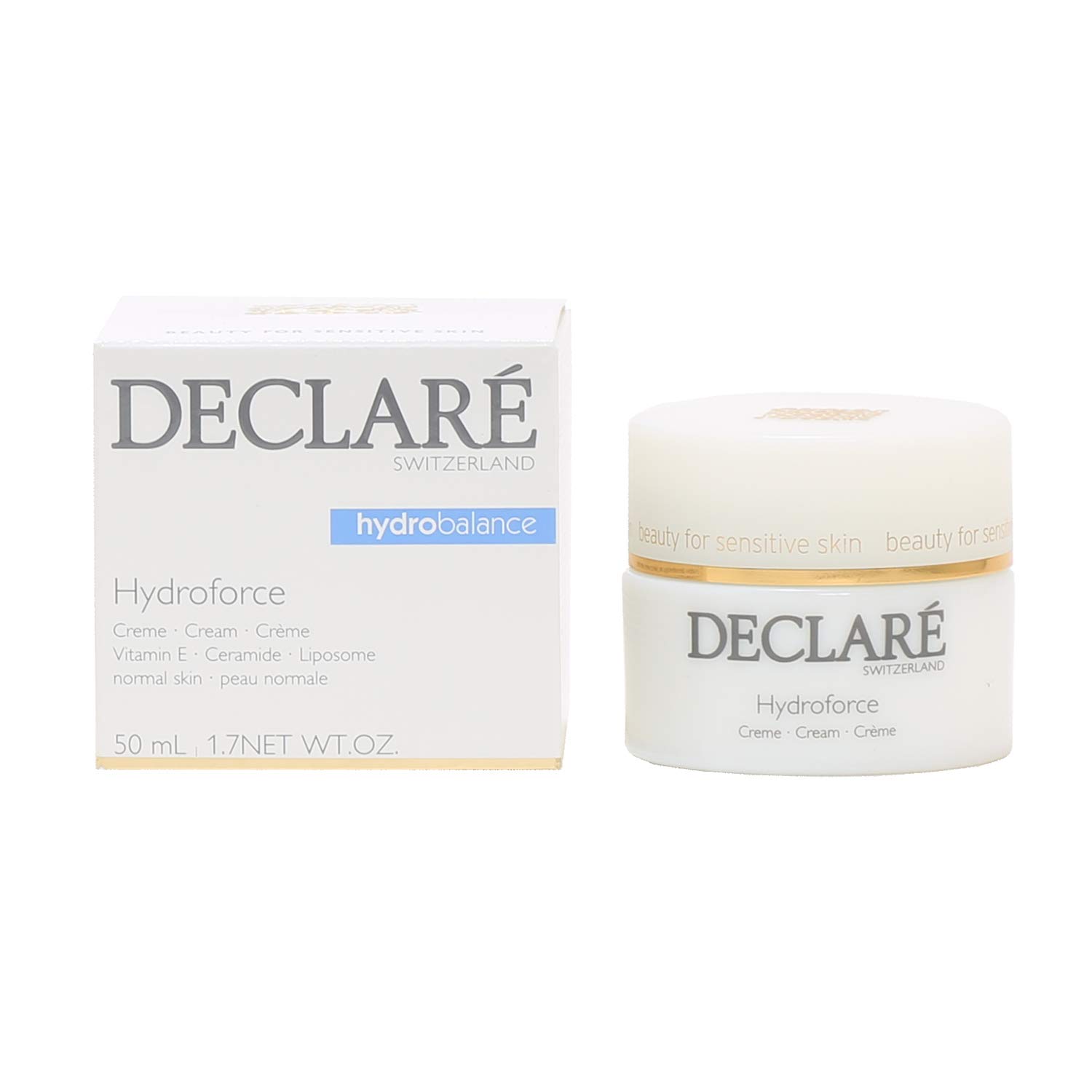 Declaré Sensitive Skin Skincare Crema Hydroforce para pieles sensibles, transparente, 1.7 onzas