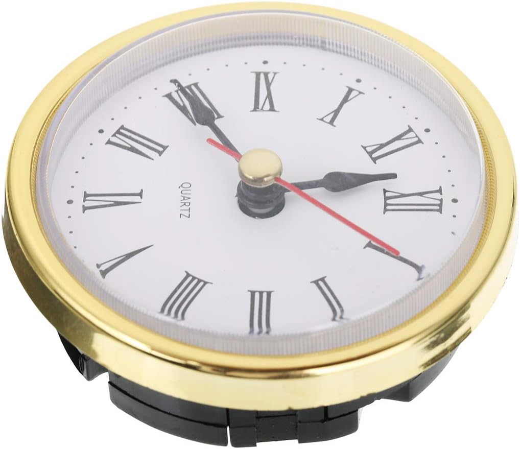Bonlting Reloj clásico Craft Movimiento de cuarzo 2-12 (2.559 in) Relojes redondos Cabeza Insertar Número romano