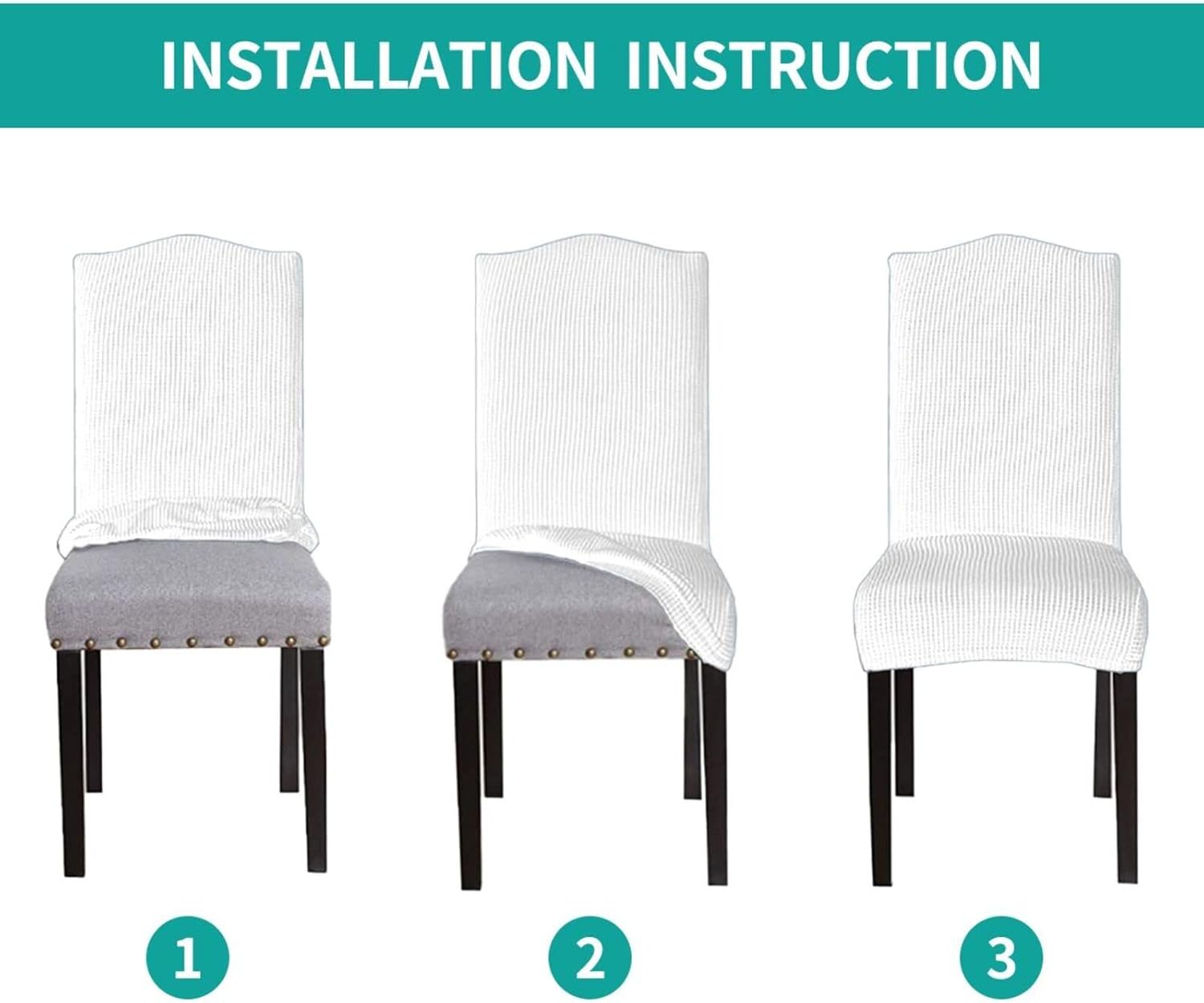 Funda para silla de comedor con hojas de otoño para decoración del hogar, cocina, oficina, sala de estar, 1 paquete extraíble y lavable