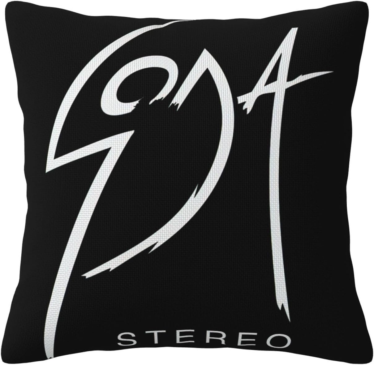 Soda Rock Band Stereo Pillow Cases Soft Classic Designs for Office with Zipper Easy Care Cool for Hot Sleepers (Pillows are Not Included) 16″x16″