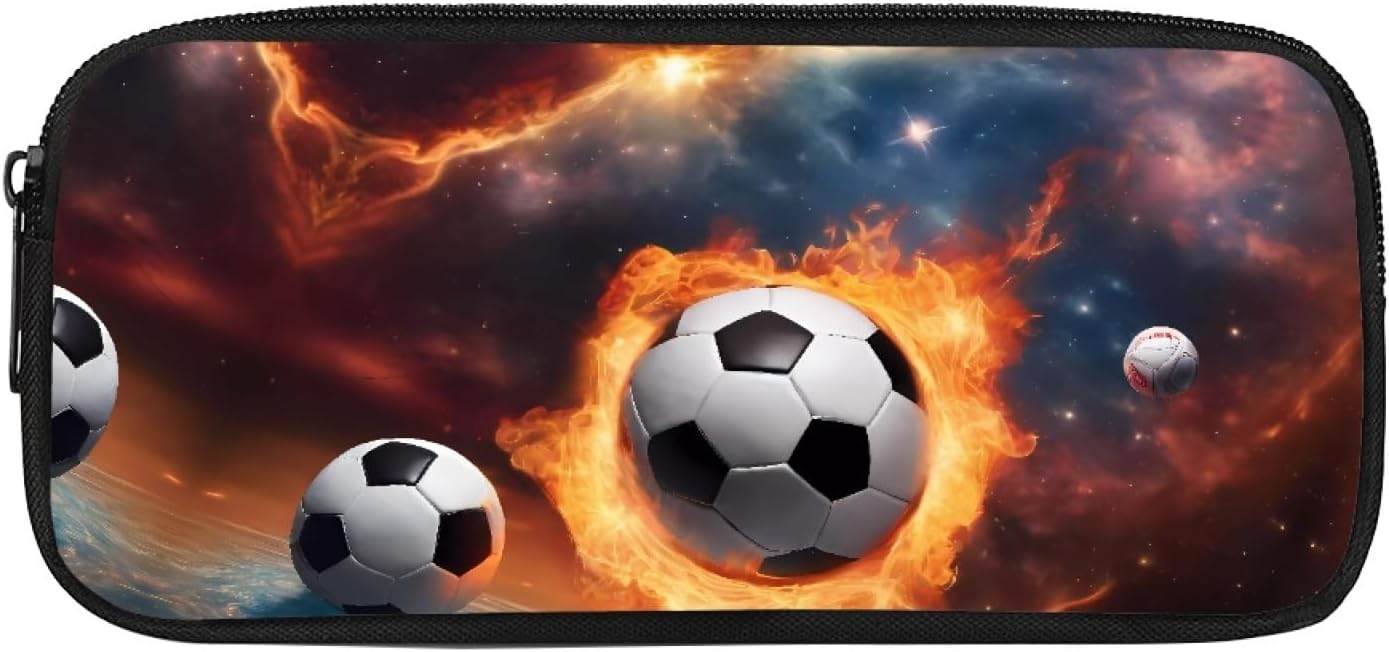 Estuche estético para niños, fútbol, baloncesto, lápices de colores para niños de 4 a 8 años, suministros de regreso a la escuela, caja organizadora