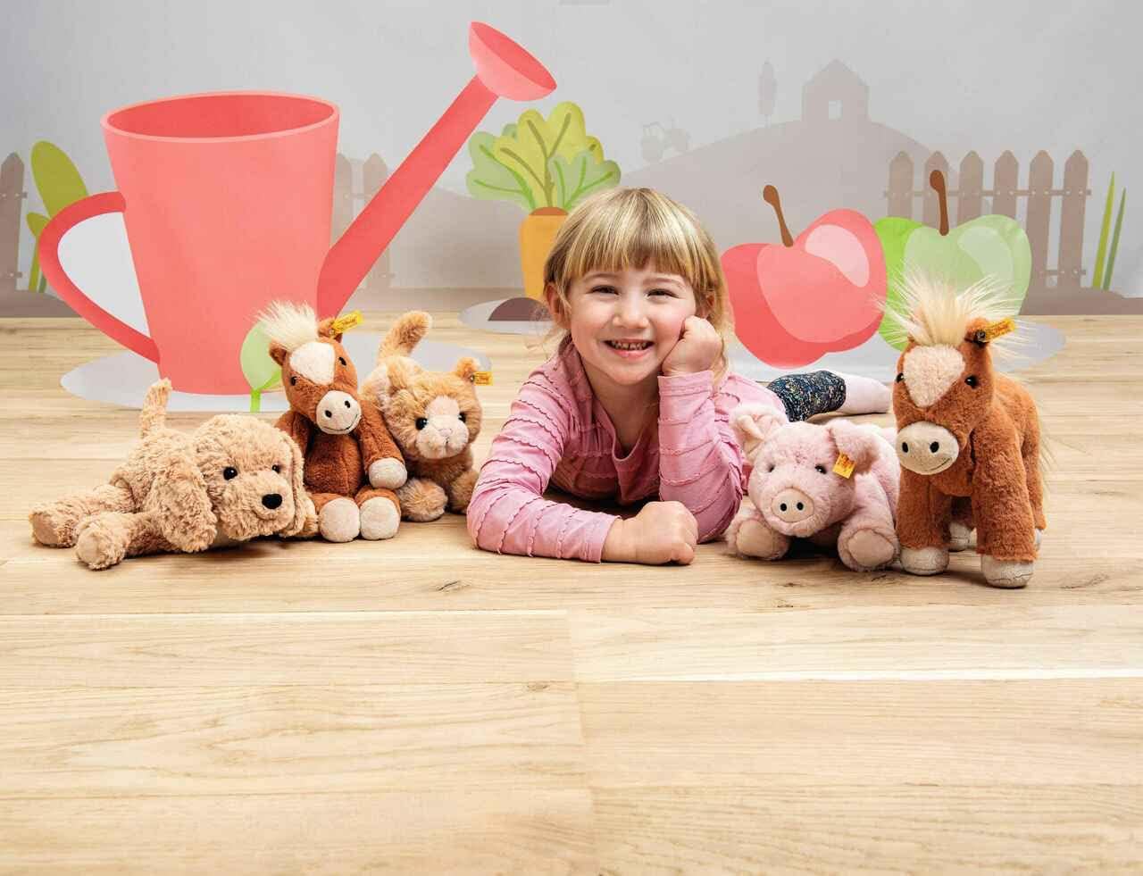 Steiff Piko Pig, animal de peluche de cerdo de alta calidad, juguetes de cerdo de peluche, peluche de cerdo, lindos peluches, juguete de peluche