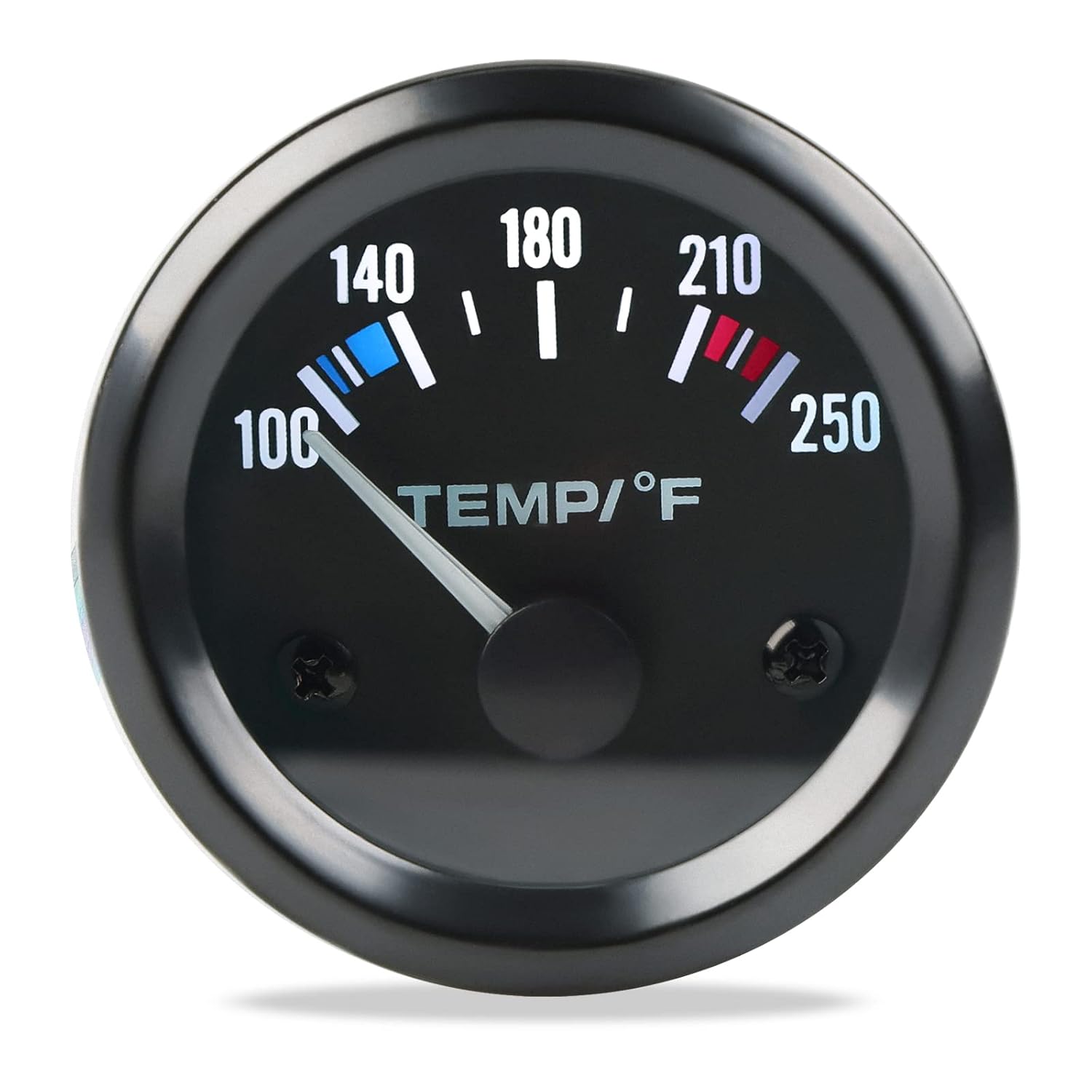WATERWICH Medidor de temperatura del agua de 2 pulgadas, 2.047 in, 100-250  con retroiluminación LED, termómetro de temperatura del agua, kit DC12V