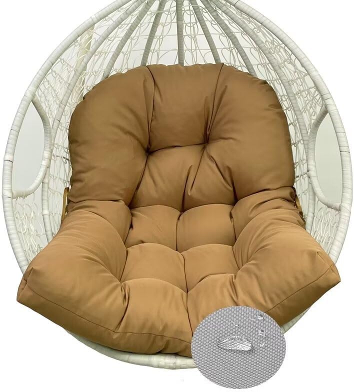 Martha Lia Cojín colgante para silla de huevo, cojín para silla de columpio, cojín de asiento de silla de hamaca, reemplazo de cojín de columpio de