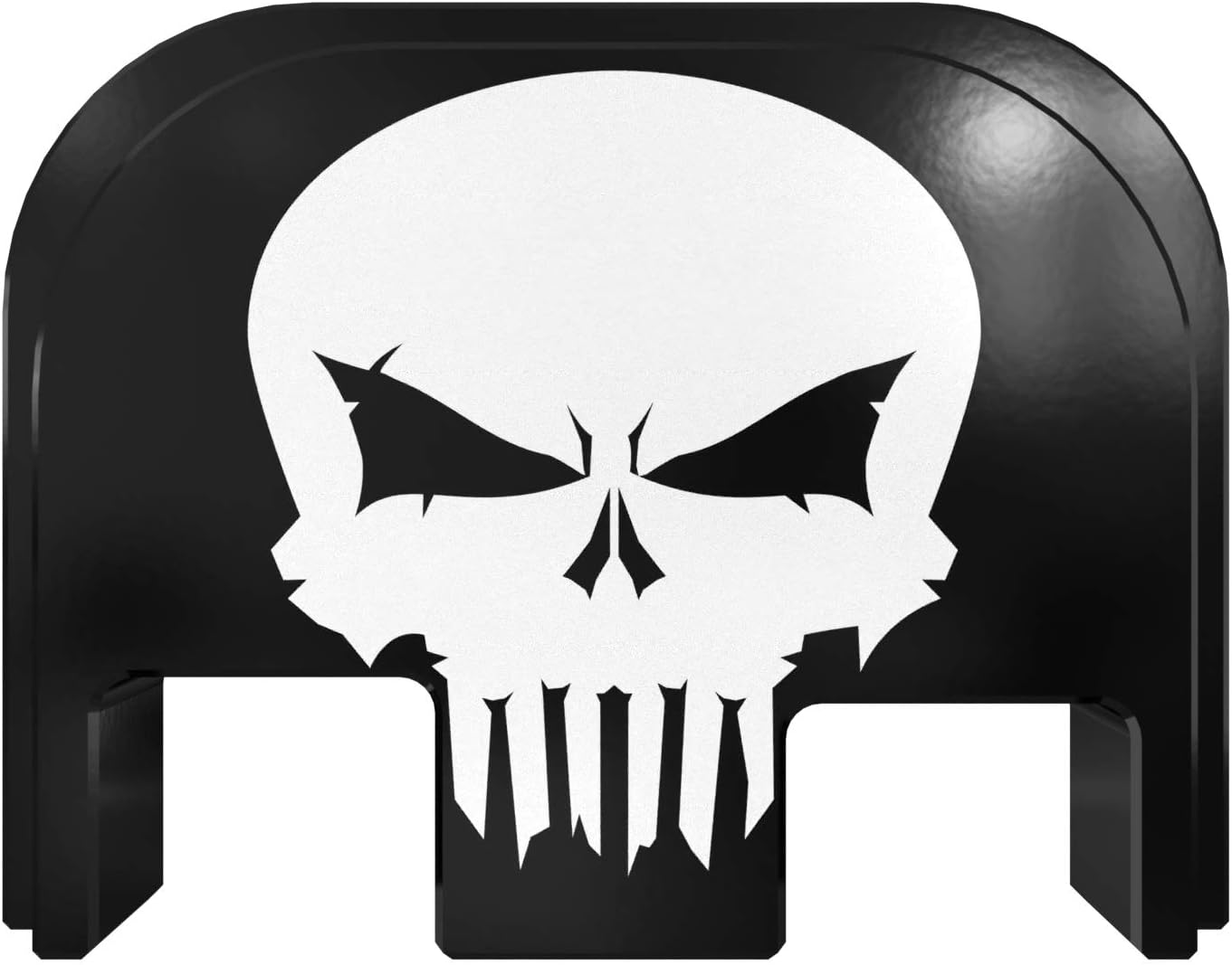 Rear Slide Cover Back Plate for Glock Gen 1-5 – Rowe Skull – for Glock G17 G19 G21 G22 G23 G24 G26 G27 G29 G30 G31 G32 G33 G34 G35 G36 G37 G38 G39