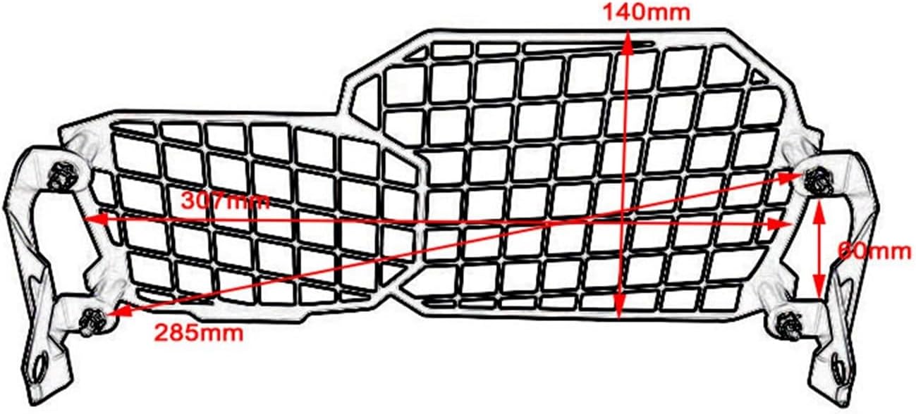 Para BM-&W F800GS F700GS F650GS F 800 GS 700 650 GS 2008-2018 Protector de faros delanteros de motocicleta Cubierta de protección de rejilla de luz
