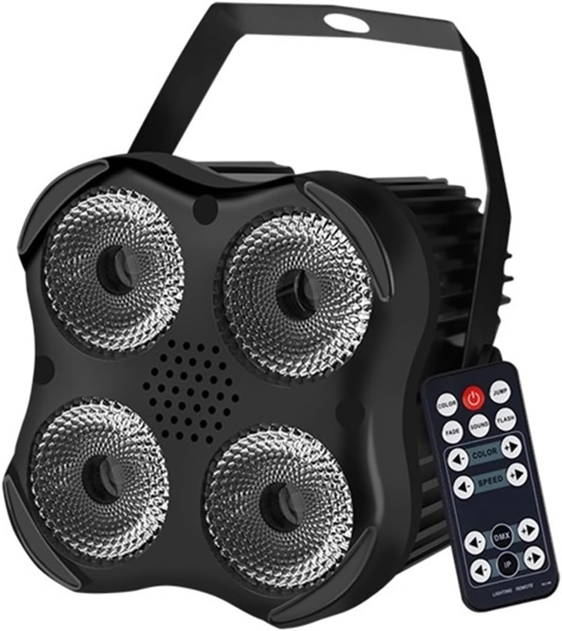 Portable Party Lights DJ Disco Lights, 25W Four Eyes LED Flat Par 4x8w RGBW 4IN1 Color Lighting DMX512 For Disco DJ Projector Machine Party