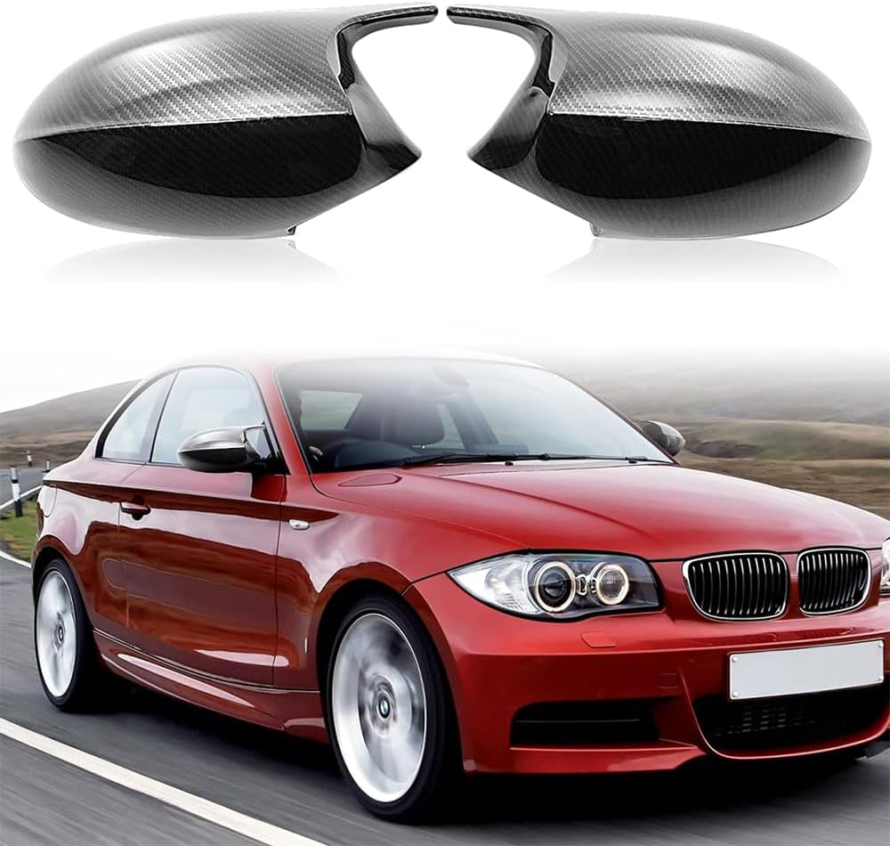 Cubiertas de tapa de espejo de puerta lateral compatibles con BMW E90 E91 2005-2007, E92 E93 2006-2009, E87 2004-2006, E81 2005-2009, E82 E88