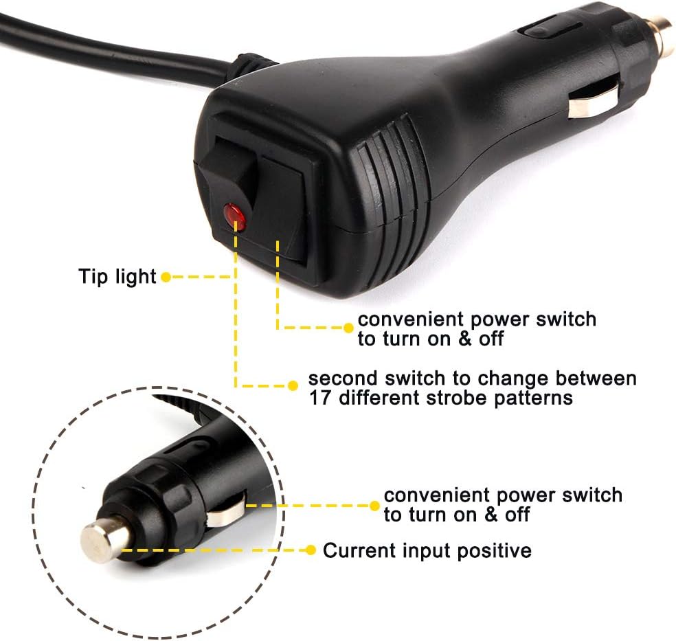 240 luces LED de 7 patrones estroboscópicos de techo, luz de precaución, advertencia de peligro de emergencia, luz estroboscópica intermitente con