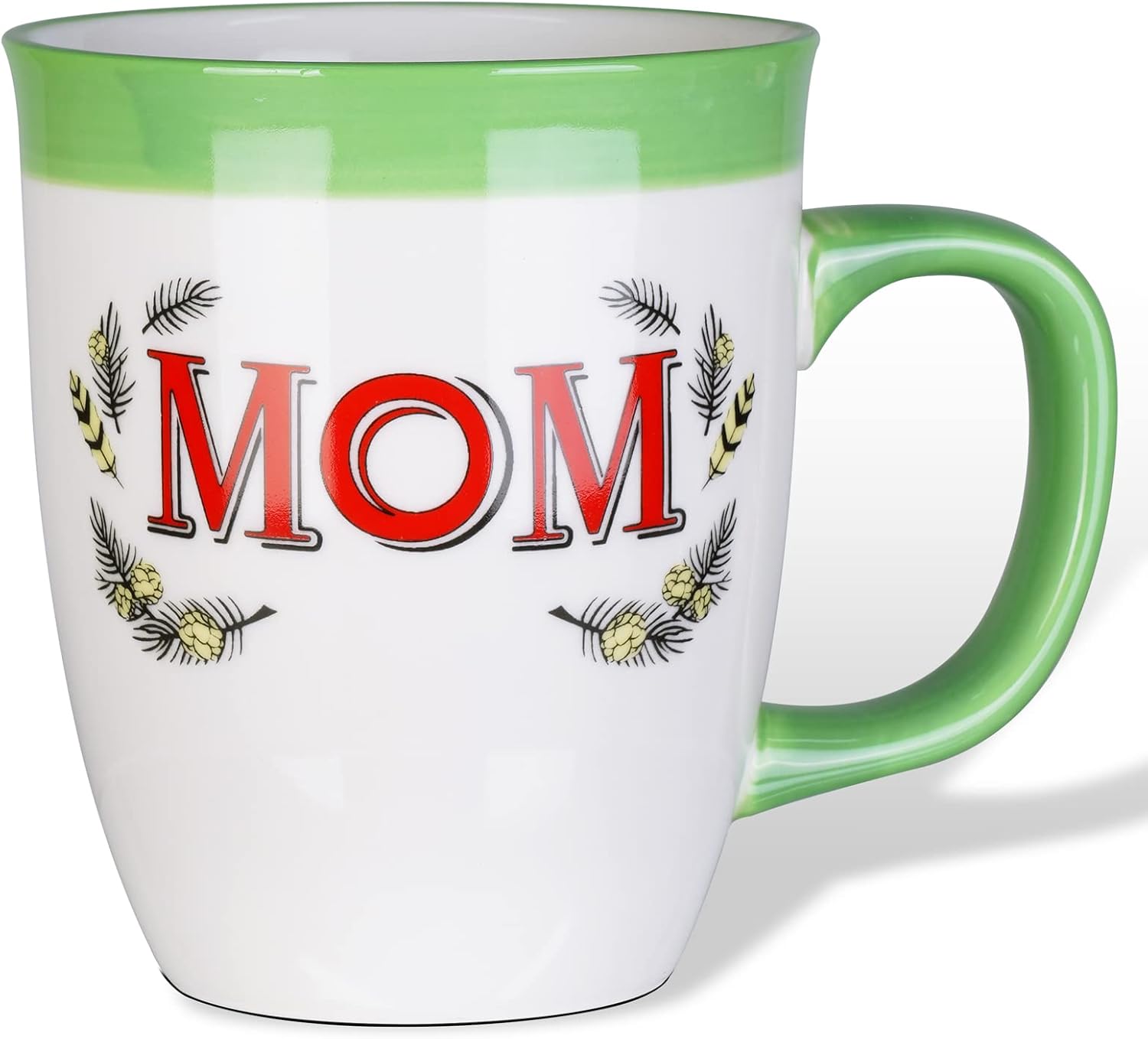 Taza de café de cerámica para mamá, de 16 onzas, divertida y novedosa, taza de café para mujeres, ideal para Navidad, Día de la Madre, cumpleaños,