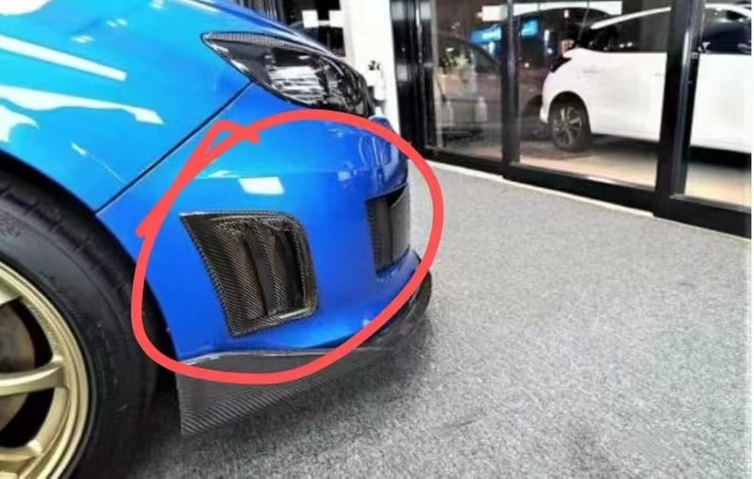 Kit de cubierta de ventilación de aire lateral para Subaru STI WRX GRB Wagon 2008-2014 2011