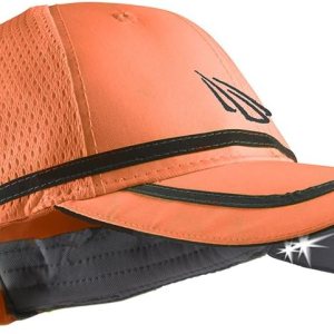 POWERCAP – Sombrero LED de visibilidad de seguridad 2510 ultra brillante, manos libres, iluminado, funciona con pilas, color naranja de alta POWERCAP – Sombrero LED de visibilidad de seguridad 2510 ultra brillante, manos libres, iluminado, funciona con pilas, color naranja de alta
