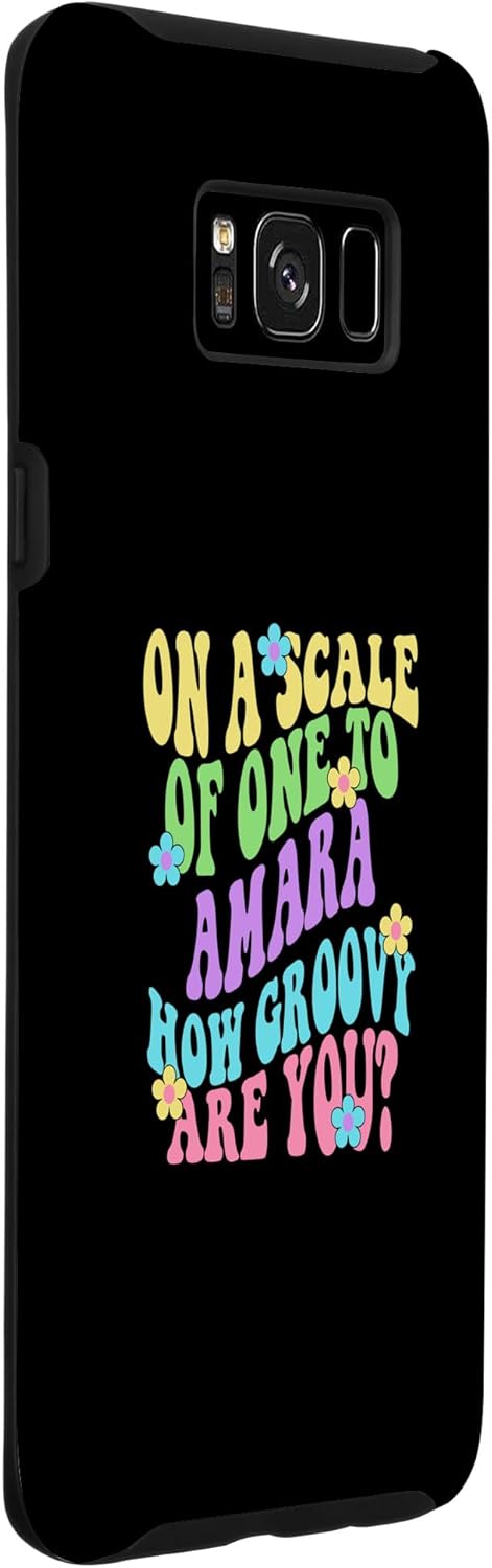 Galaxy S8+ AMARA Cute Retro Girls Groovy AMARA Personalized Name Case
