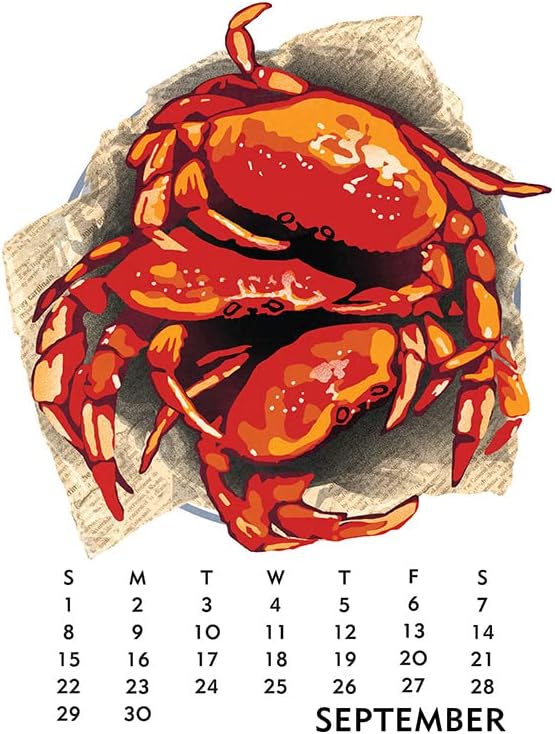 Linnea Design Calendario de póster 2024, 11 x 14 pulgadas, ilustraciones de Johanna Riley