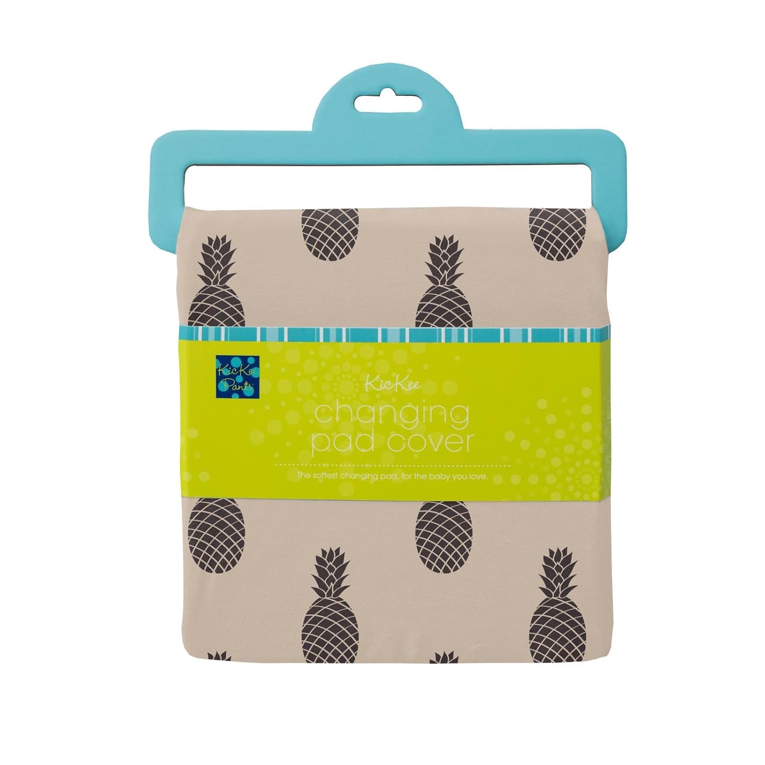 KicKee Pants Funda para cambiador de bebé, impresión divertida, viscosa de bambú suave y transpirable (piñas de arpillera, talla única)