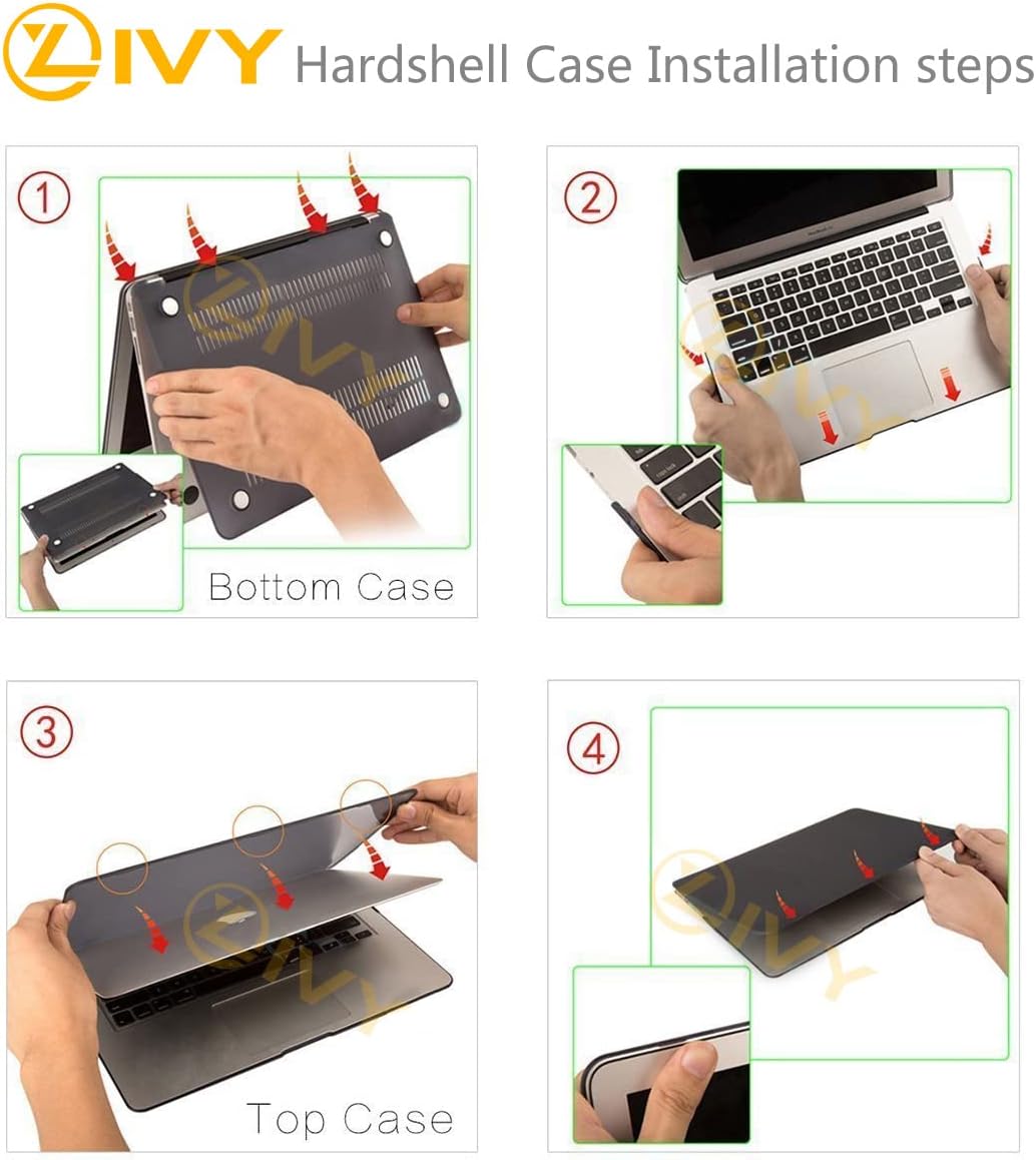IVY Funda de mármol geométrica para MacBook Air 15 con M2 (Modelos A2941) Funda rígida con cubierta de teclado – I