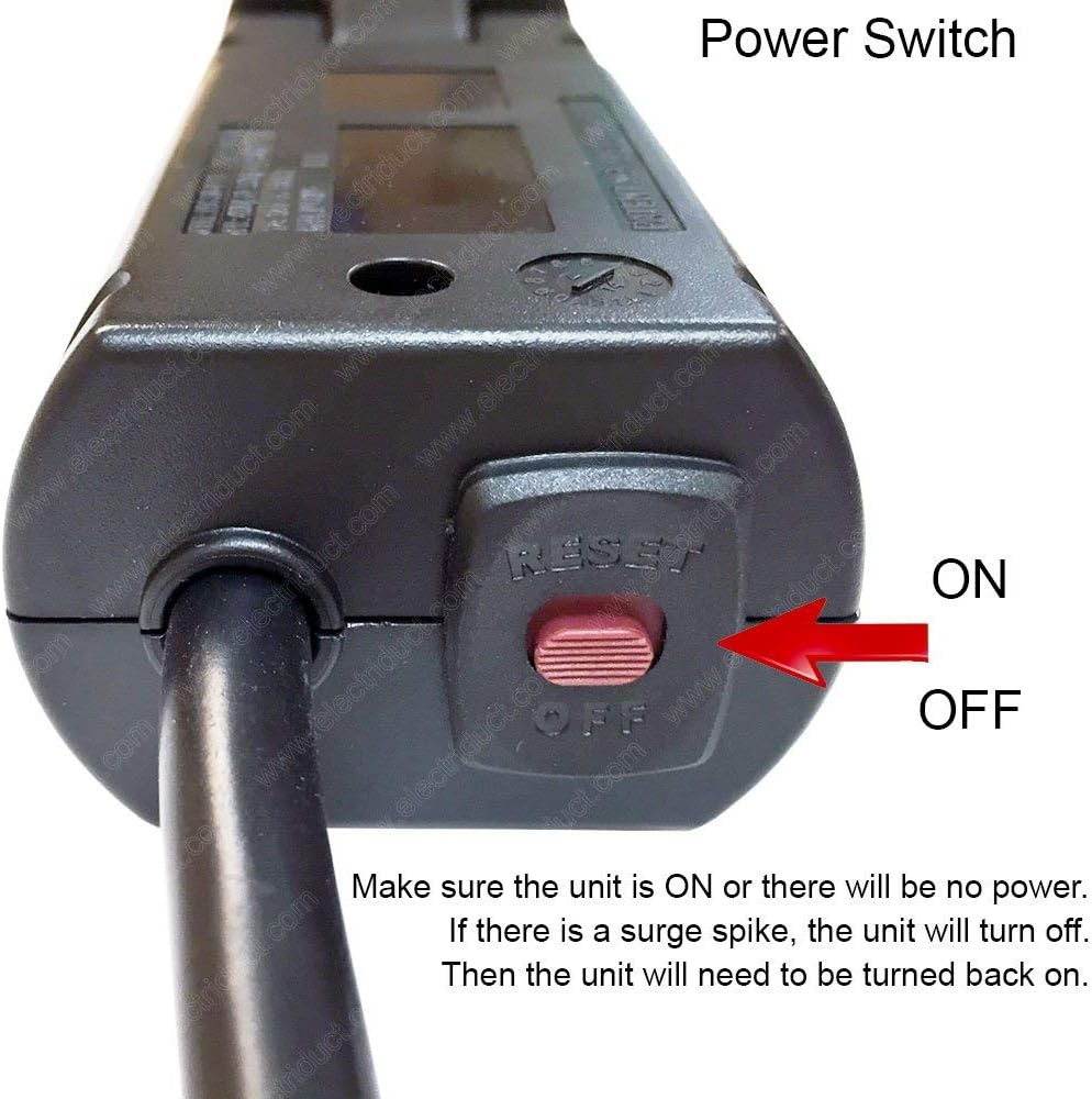 Electriduct Ojal PowerTap para escritorio con protector de sobretensiones y cargador USB de 2.4 amperios (negro)