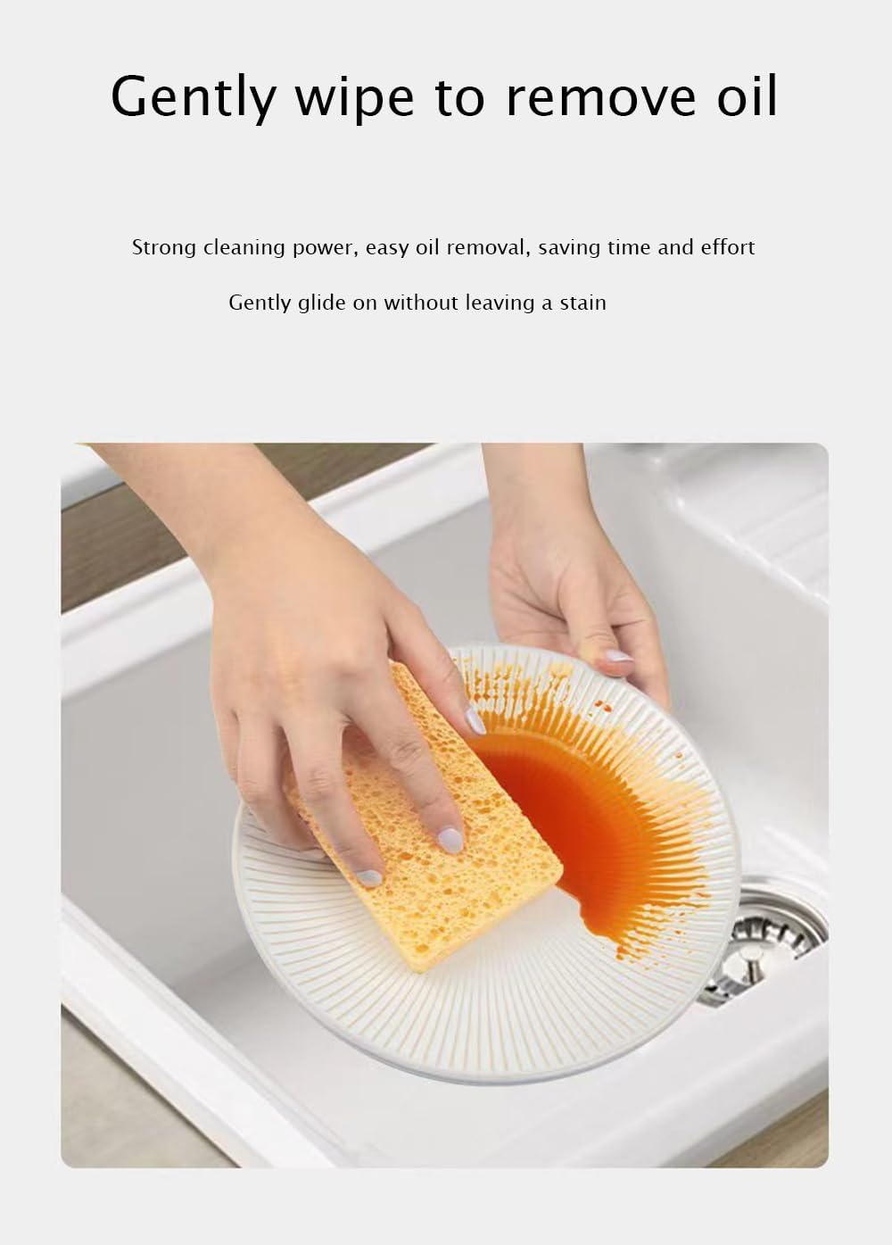 Esponjas de celulosa, esponja de cocina resistente, esponjas de celulosa comprimida para cocina, limpia los desastres difíciles sin rayar esponjas